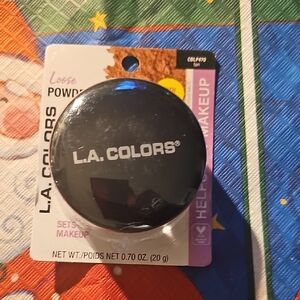 L.A. Colors Loose Powder in Sleek Black Case